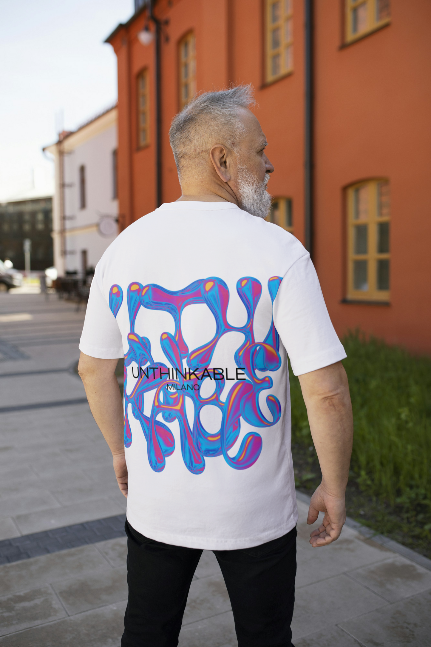 T-Shirt Unthinkable Milano logo retro thermo