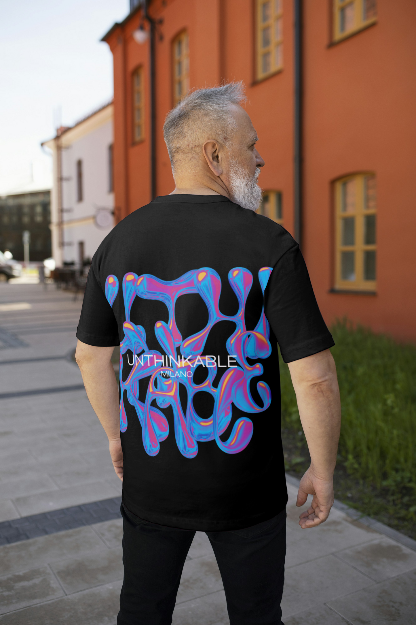 T-Shirt Unthinkable Milano logo retro thermo